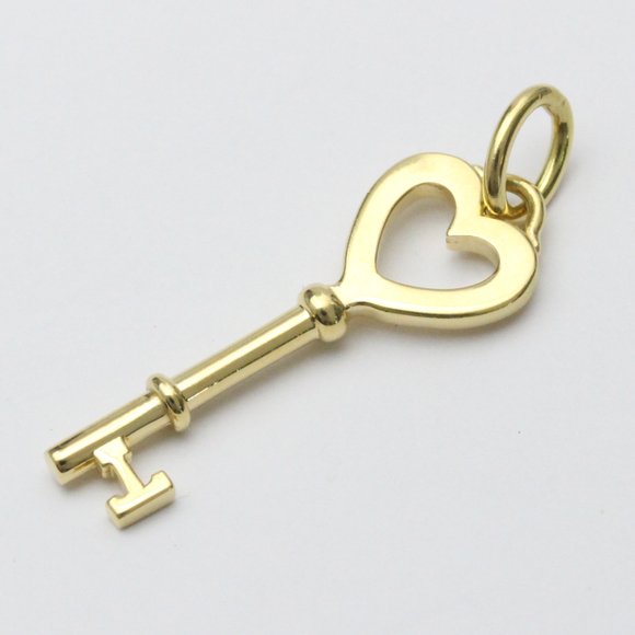 Tiffany & Co. Jewelry Tiffanypolished Heart Key Pendant 8k Yellow